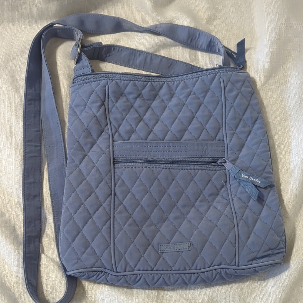 Vera Bradley Quilted Crossbody Bag in Slate Blue Tote 5